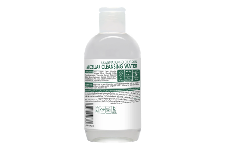 محلول میسلار پاک کننده آرایش (پوست مختلط تا چرب)