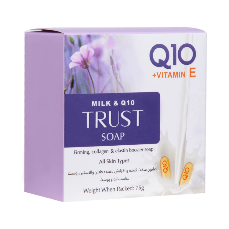 صابون شیر و Q10 تراست