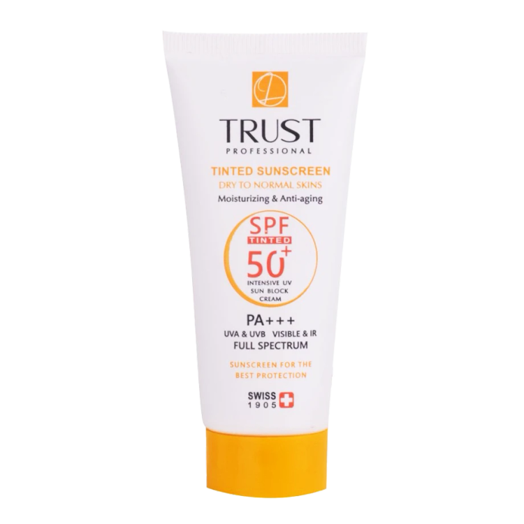 کرم ضد آفتاب رنگی و ضد پیری بژ تیره (پوست خشک تا نرمال)