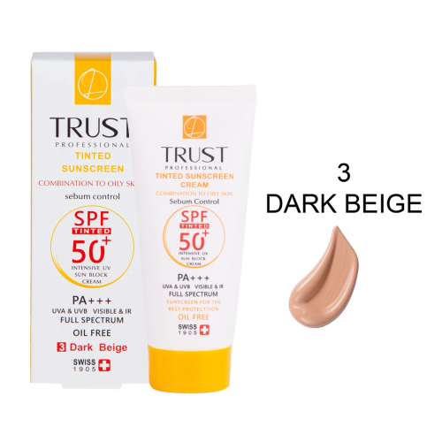 کرم ضد آفتاب رنگی و کنترل چربی بژ تیره (پوست مختلط تا چرب)