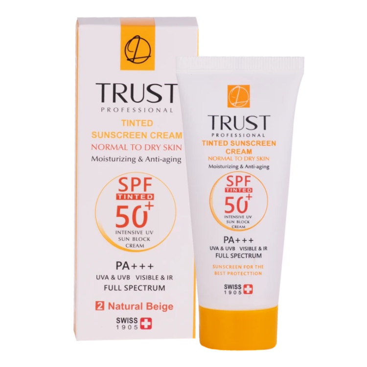 کرم ضد آفتاب رنگی و ضد پیری بژ طبیعی (پوست خشک تا نرمال)