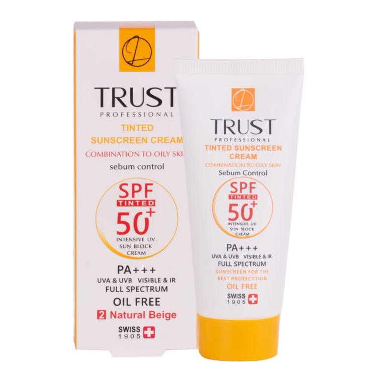 کرم ضد آفتاب رنگی و کنترل چربی بژ طبیعی (پوست مختلط تا چرب)