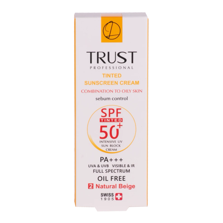 کرم ضد آفتاب رنگی و کنترل چربی بژ طبیعی (پوست مختلط تا چرب)